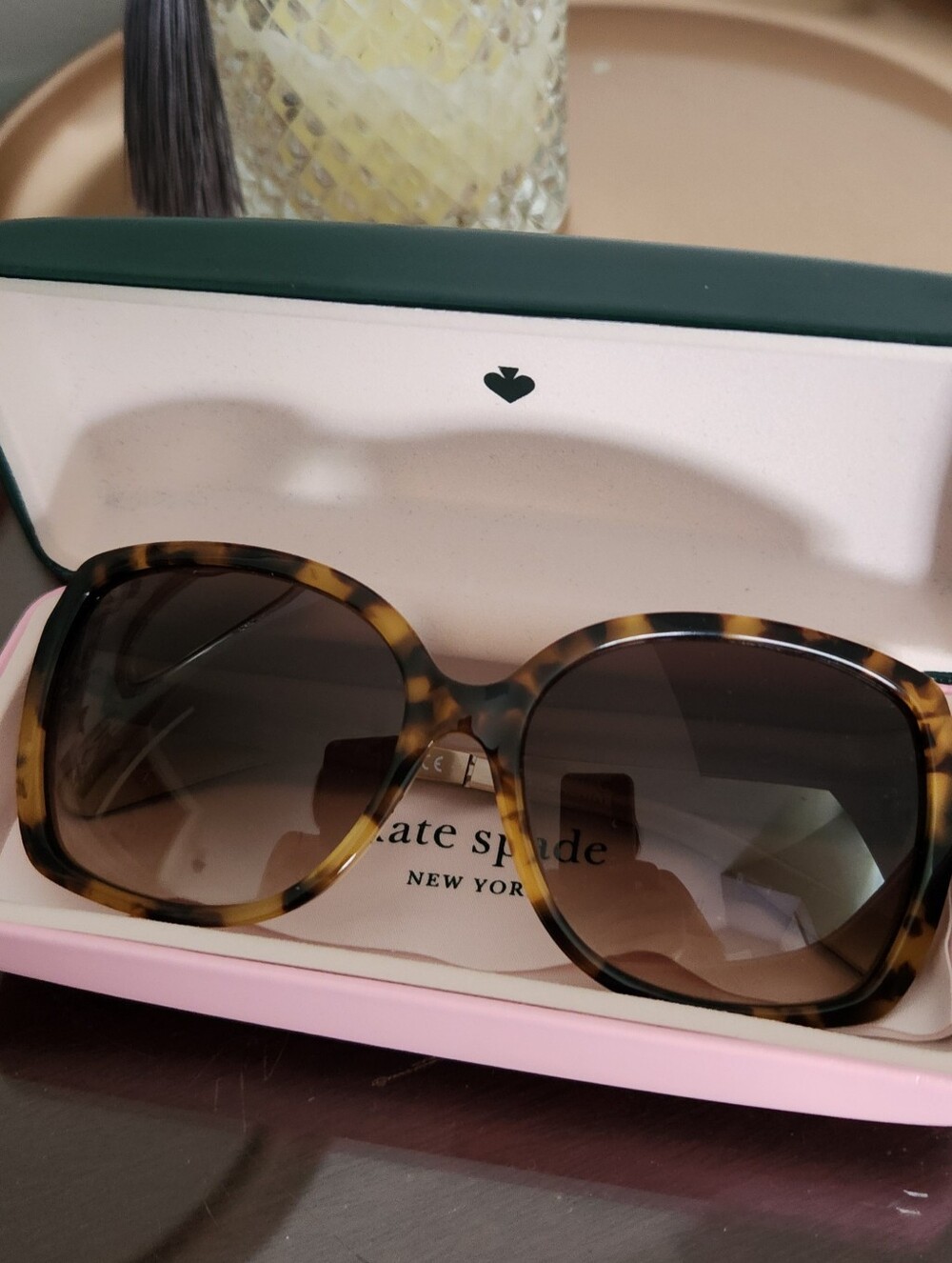 kate spade Darylynne Tortoiseshell Sunglasses with Brown Gradient Lenses